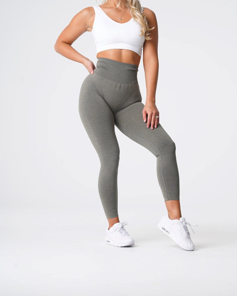 NVGTN NV Seamless Leggings Hnědožlutý Zelene | VDWHY1689