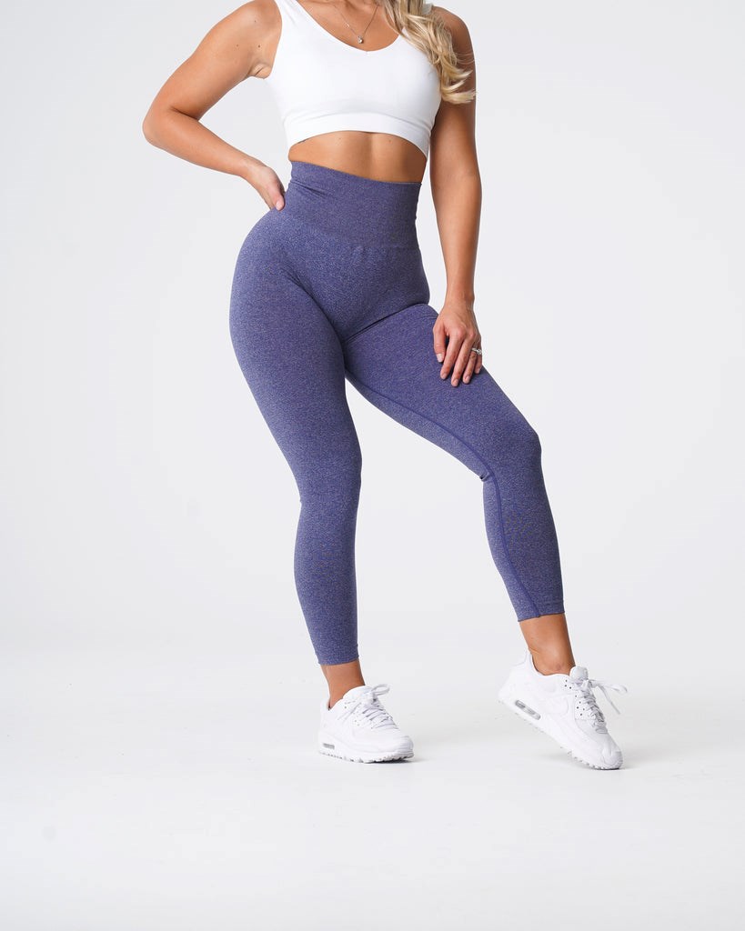 NVGTN NV Seamless Leggings Indigo | LQCMU5823