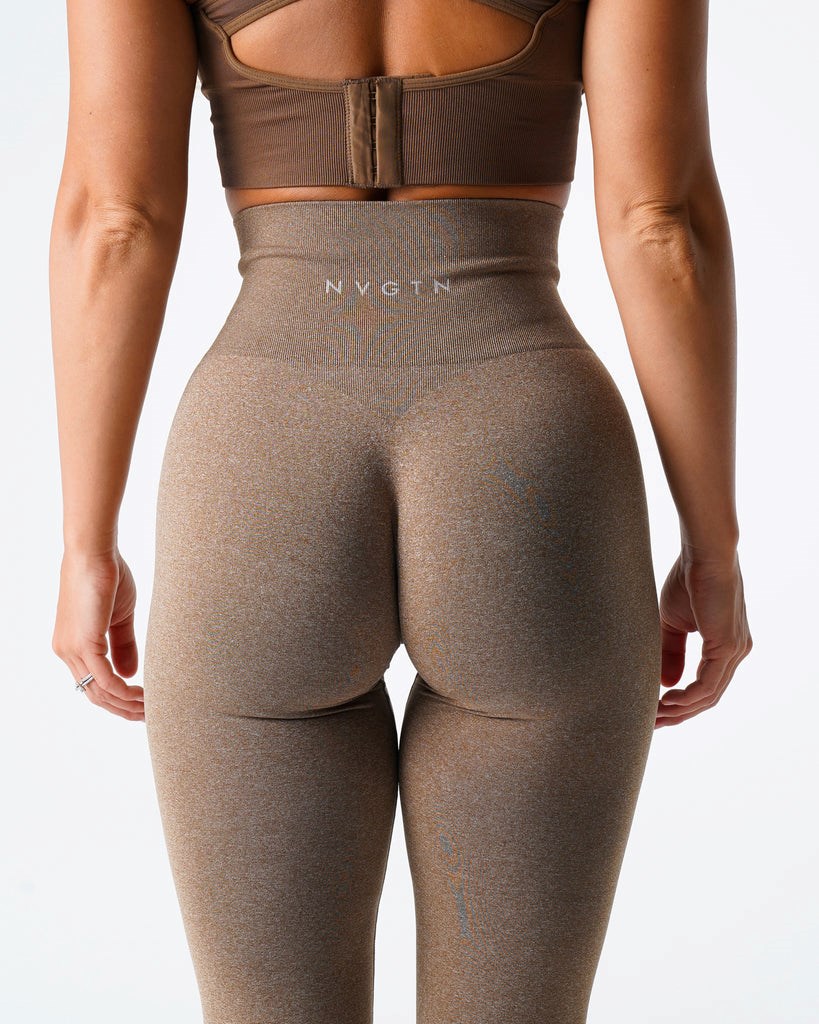 NVGTN NV Seamless Leggings Mocha | NAODF7214