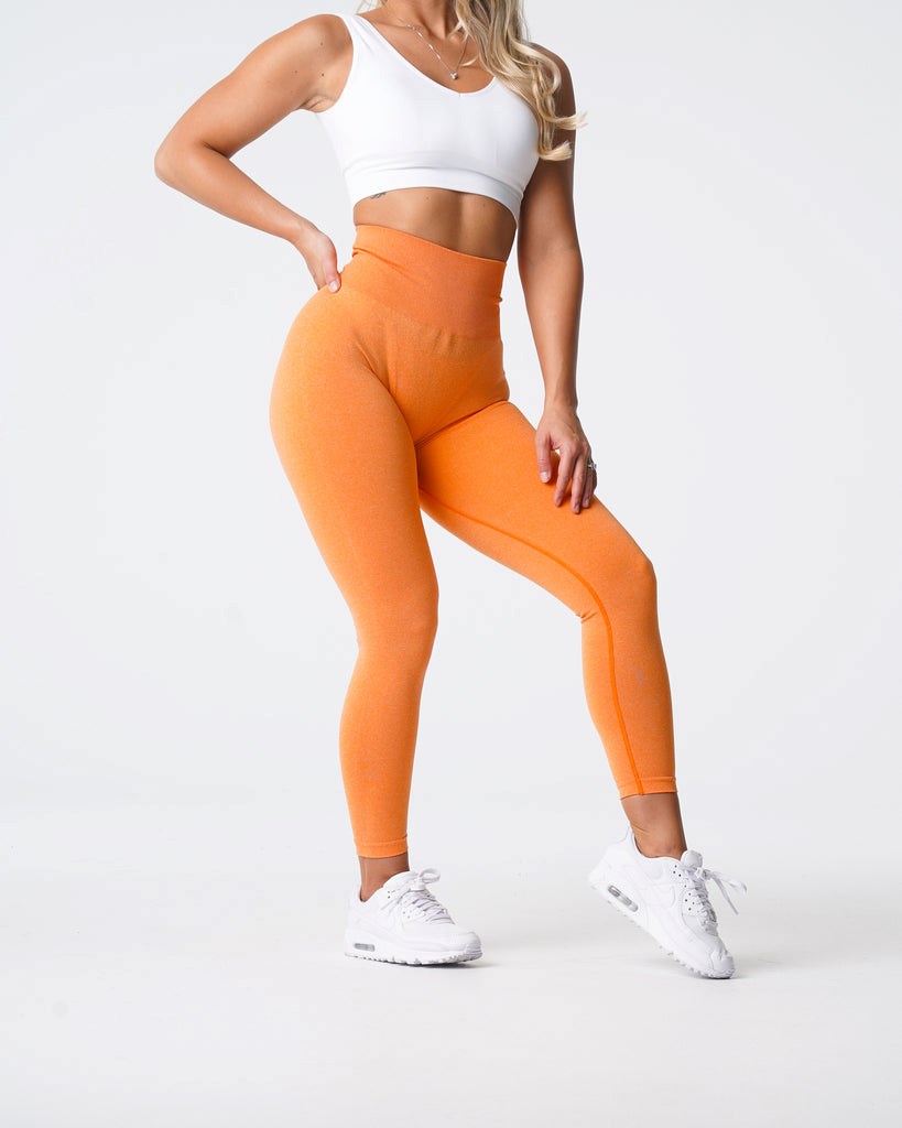 NVGTN NV Seamless Leggings Oranžové | MSREX4516