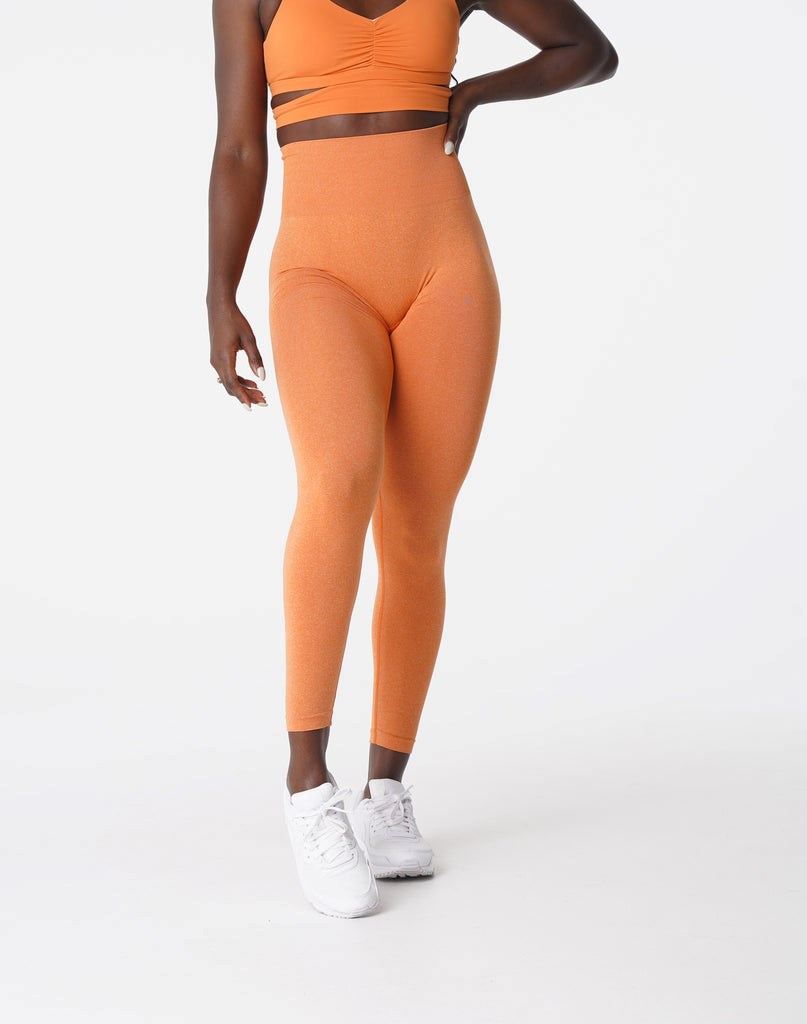 NVGTN NV Seamless Leggings Oranžové | VEHYM7896