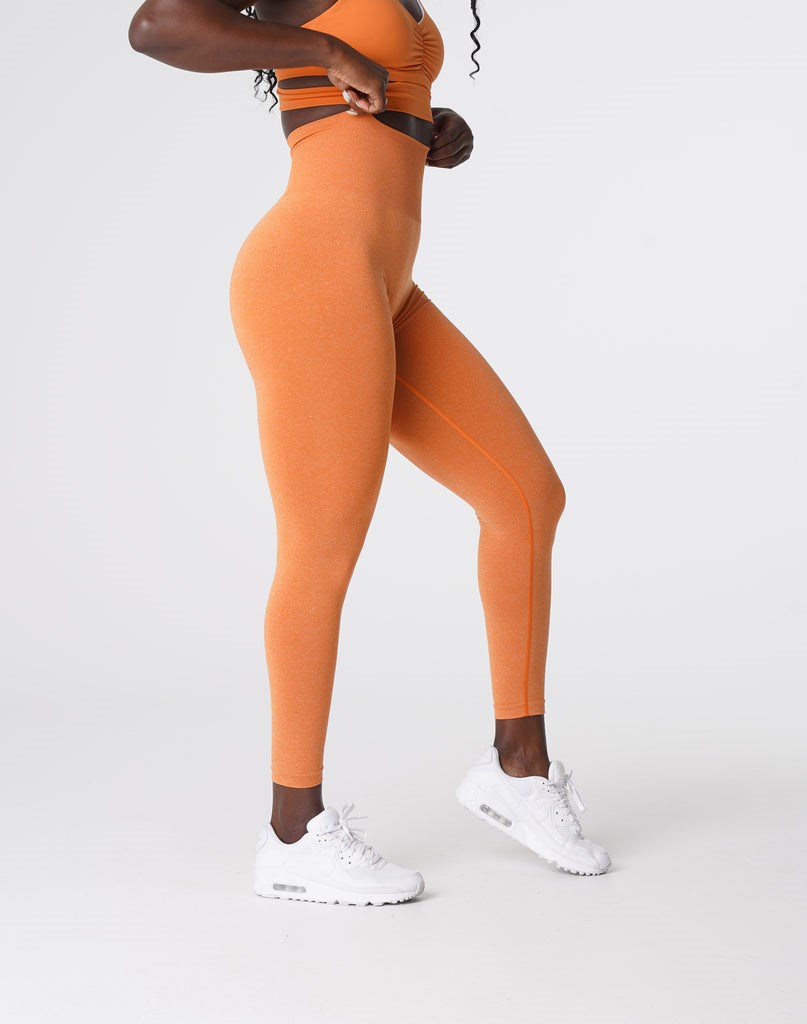 NVGTN NV Seamless Leggings Oranžové | VEHYM7896