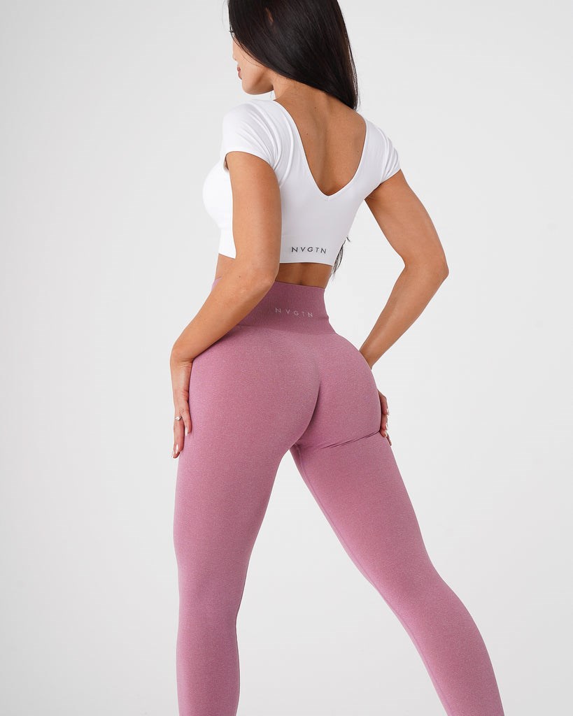 NVGTN NV Seamless Leggings Růžové | MBQLS5238