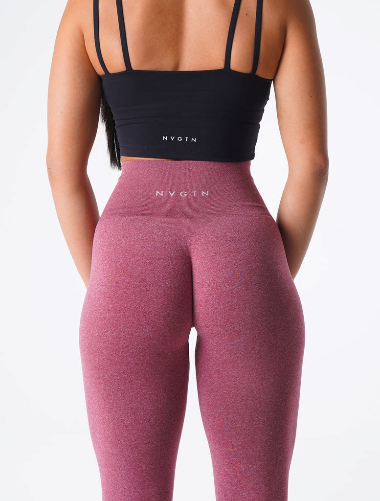 NVGTN NV Seamless Leggings Vínové | ROIDJ0781