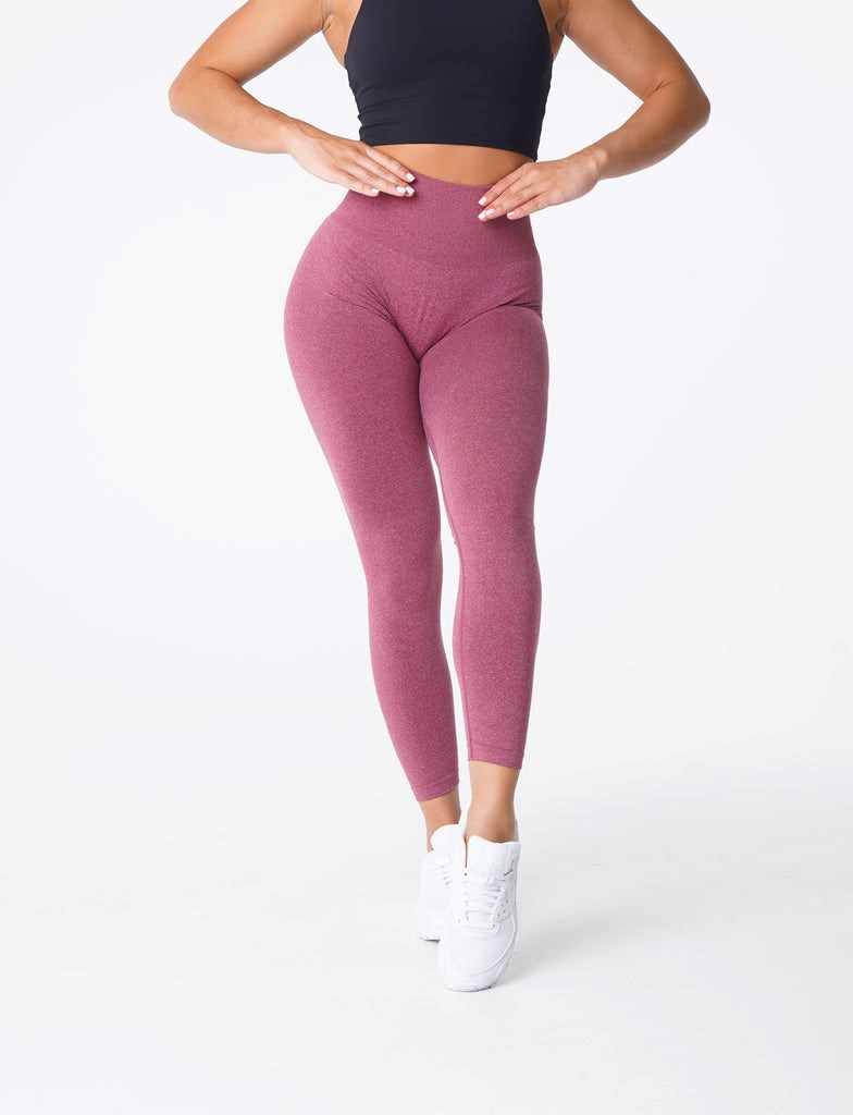 NVGTN NV Seamless Leggings Vínové | ROIDJ0781