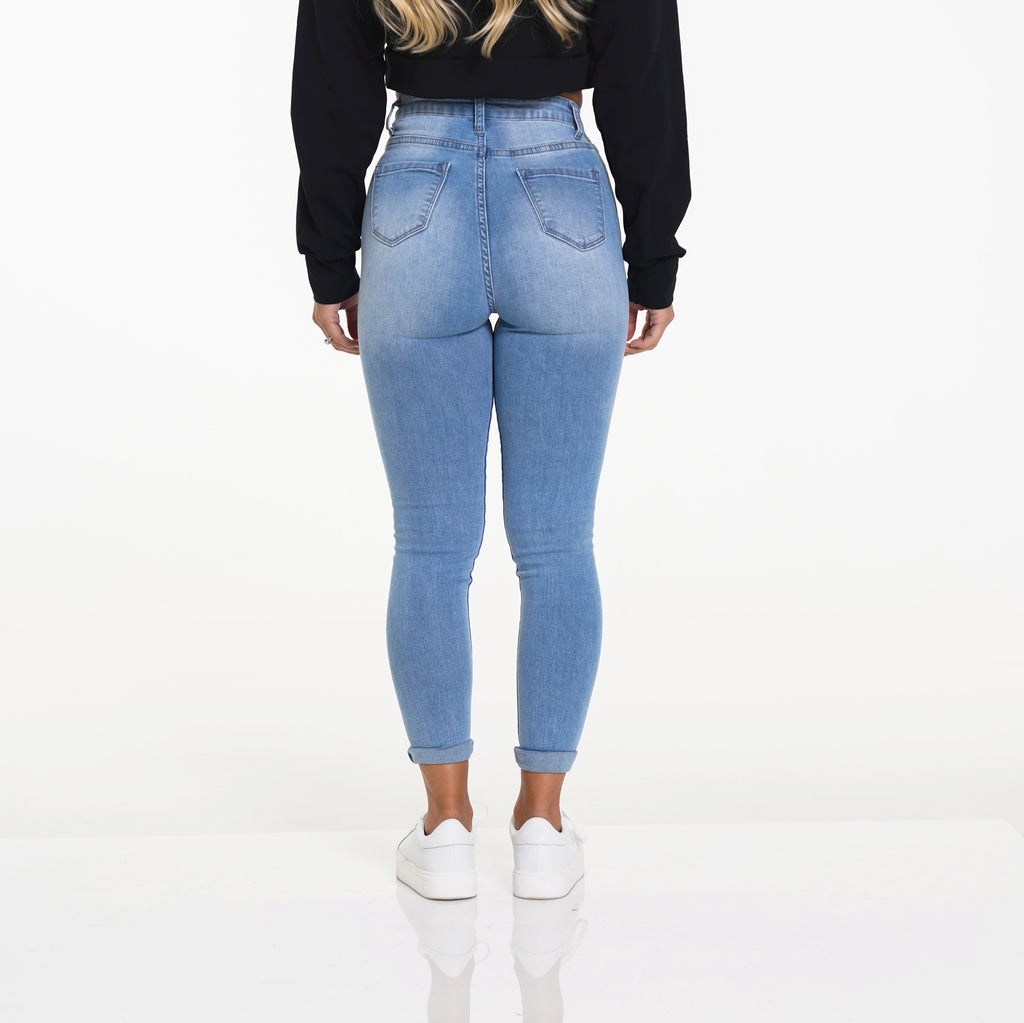 NVGTN Navishape Jeans Světle Blankyt Světle Modré | NLBTM8530