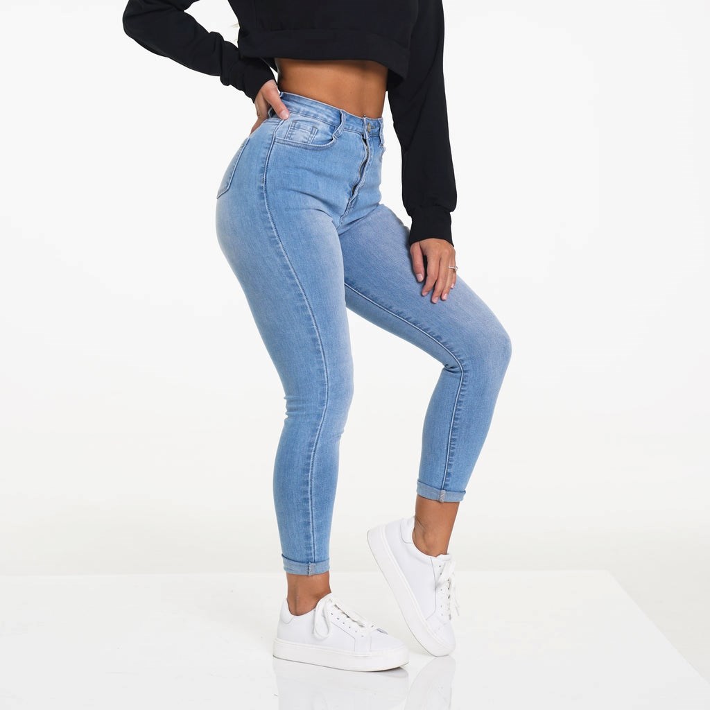 NVGTN Navishape Jeans Světle Blankyt Světle Modré | NLBTM8530