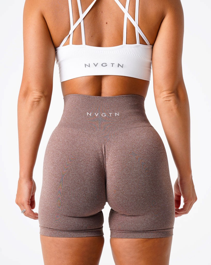 NVGTN Pro Seamless Shorts Cocoa | CPLMH9725