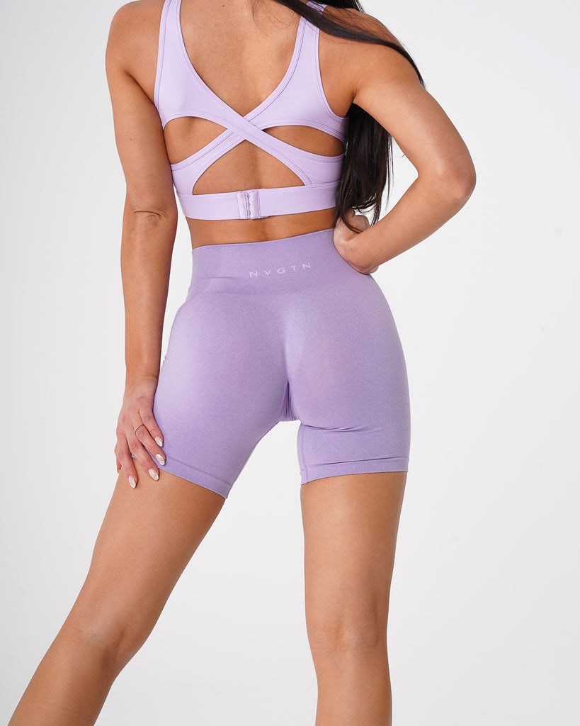 NVGTN Pro Seamless Shorts Lilac | AZHGQ4529