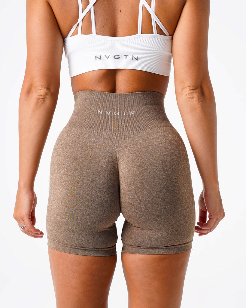 NVGTN Pro Seamless Shorts Mocha | XRAOQ3690