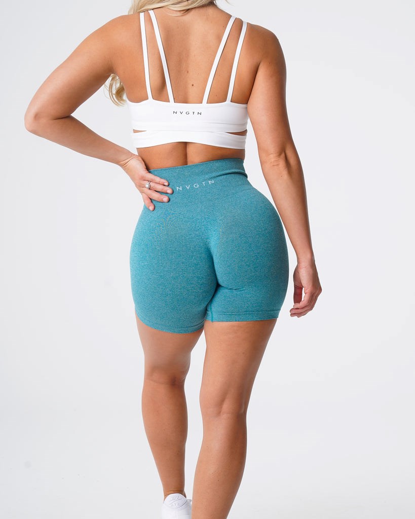 NVGTN Pro Seamless Shorts Teal | QPILC3287