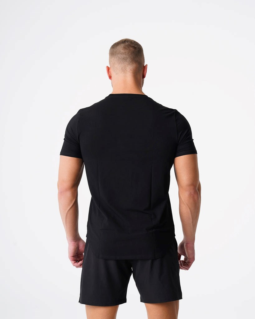 NVGTN Pulse Fitted Tee Černé | DPSTM8735