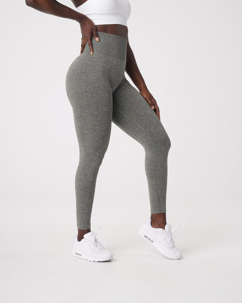 NVGTN Scrunch Seamless Leggings Hnědožlutý Zelene | KBQPZ9853