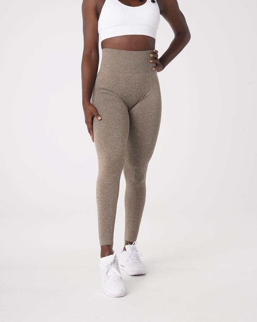 NVGTN Scrunch Seamless Leggings Mocha | THUPB6750