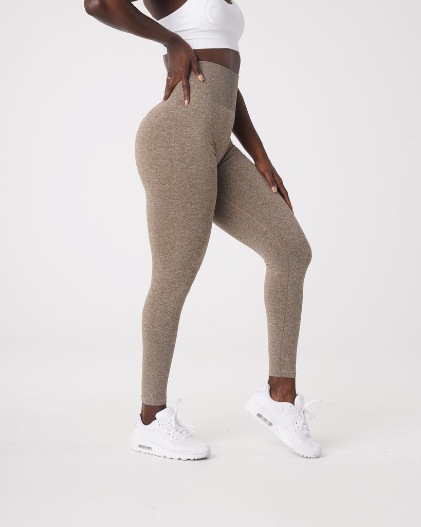 NVGTN Scrunch Seamless Leggings Mocha | THUPB6750