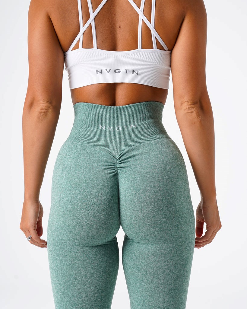 NVGTN Scrunch Seamless Leggings Zelene | GZSYW9321