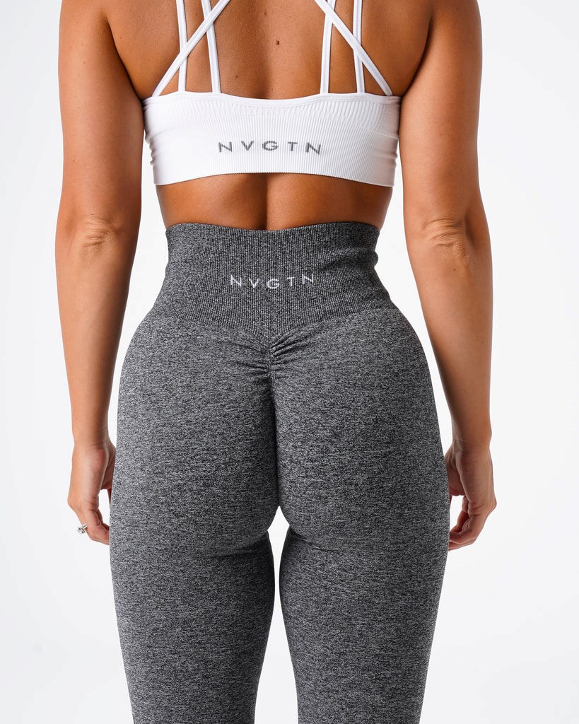 NVGTN Scrunch Seamless Leggings Černé | YKEZT8016