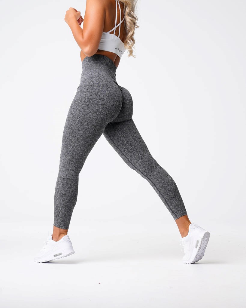 NVGTN Scrunch Seamless Leggings Černé | YKEZT8016