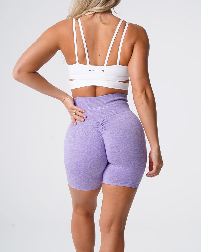 NVGTN Scrunch Seamless Shorts Lilac | SNZGU8417