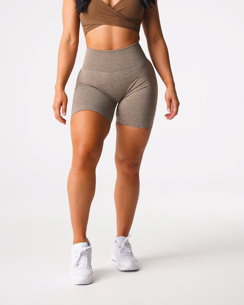 NVGTN Scrunch Seamless Shorts Mocha | IDAMO5284