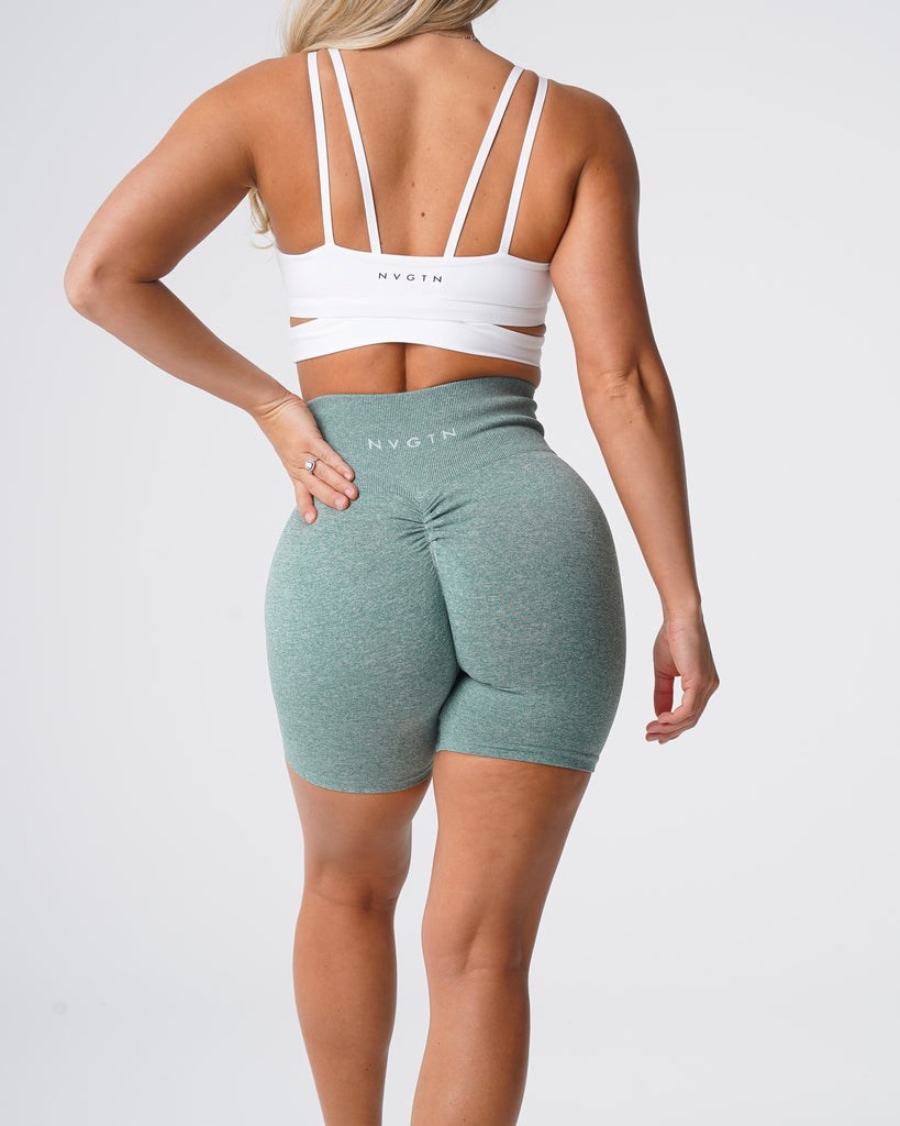 NVGTN Scrunch Seamless Shorts Zelene | HRLNQ8240