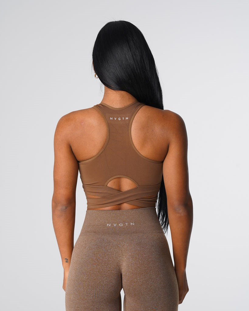 NVGTN Sculpt Seamless Bra Top Mocha | NAMEI7049