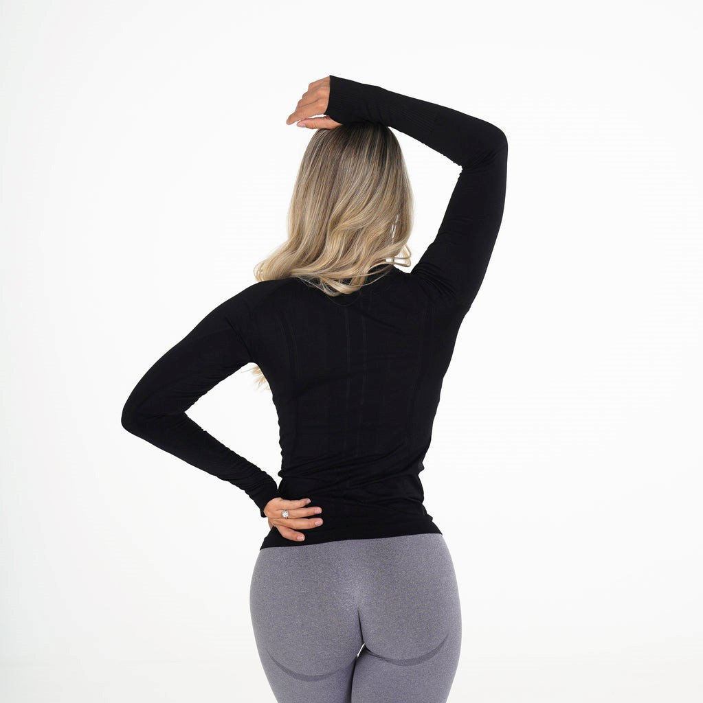 NVGTN Shape Seamless Long-Sleeve Top Černé | LNVXD3601