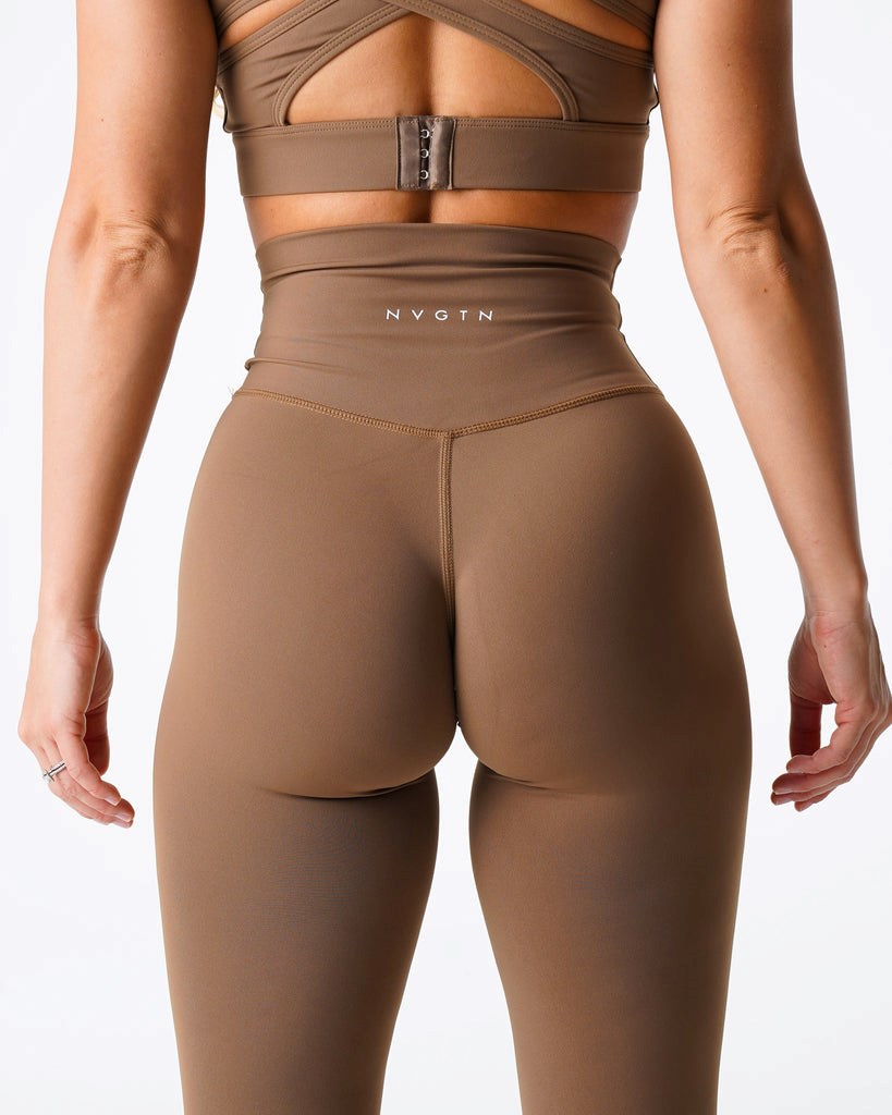 NVGTN Signature 2.0 Leggings Mocha | XKTYU8432