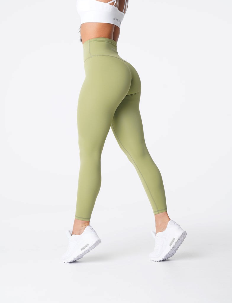 NVGTN Signature 2.0 Leggings Olivy Zelené | ILJRF1347