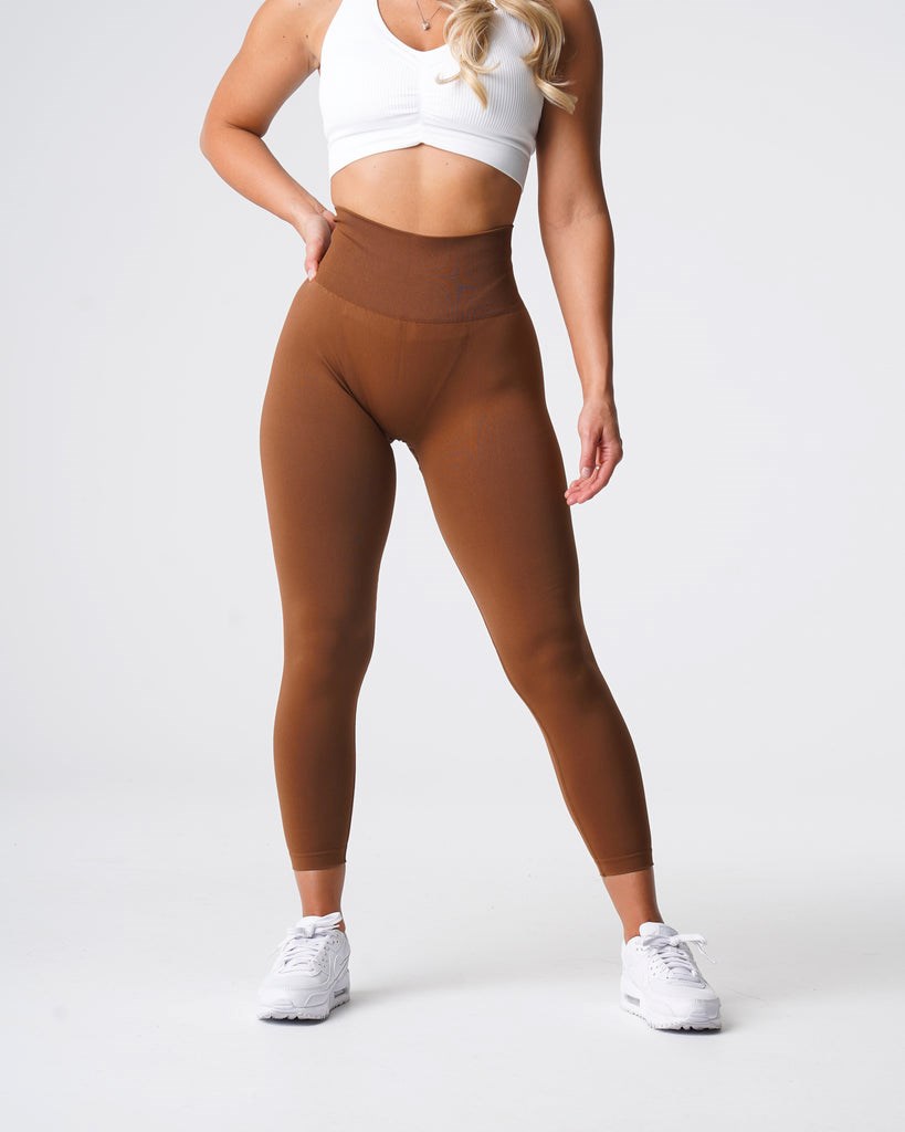 NVGTN Solid Seamless Leggings Caramel | NSGXK7152