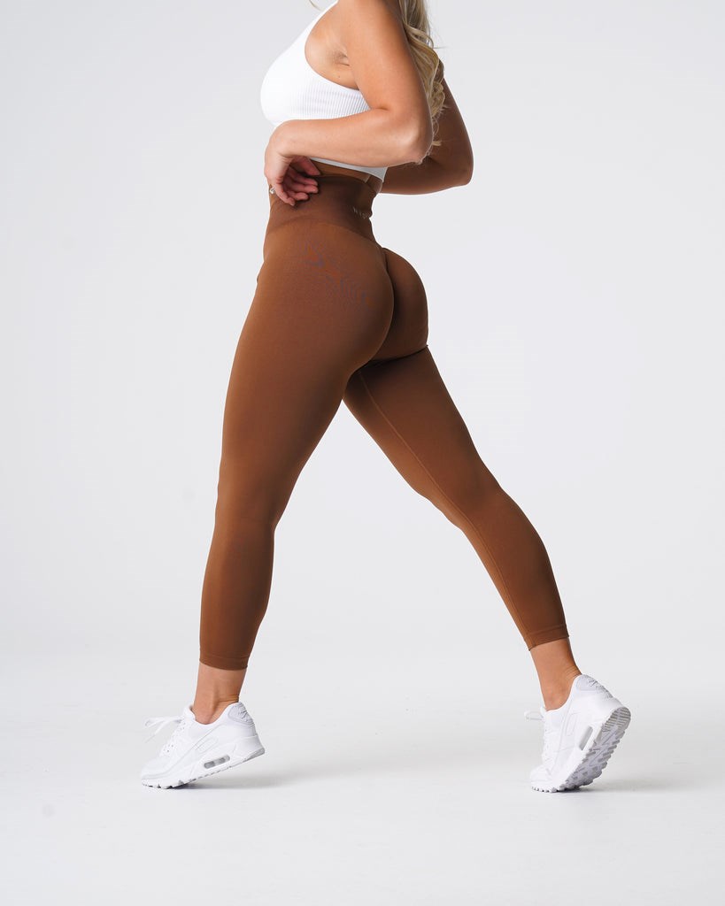 NVGTN Solid Seamless Leggings Caramel | NSGXK7152