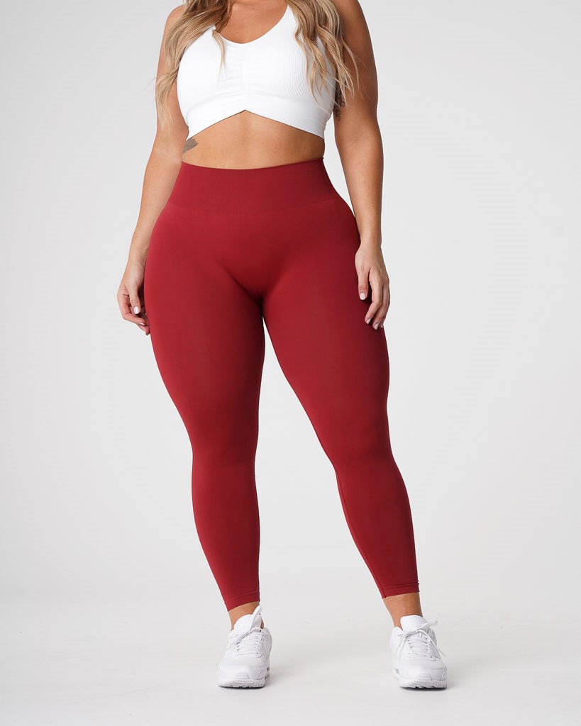 NVGTN Solid Seamless Leggings Carmine | MVCGP6981