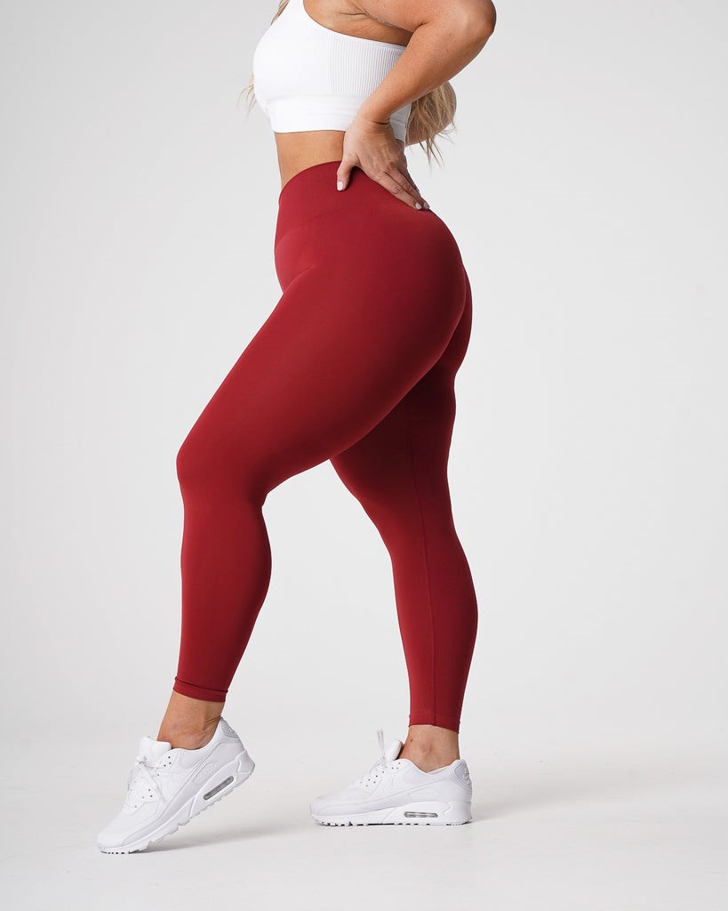 NVGTN Solid Seamless Leggings Carmine | MVCGP6981