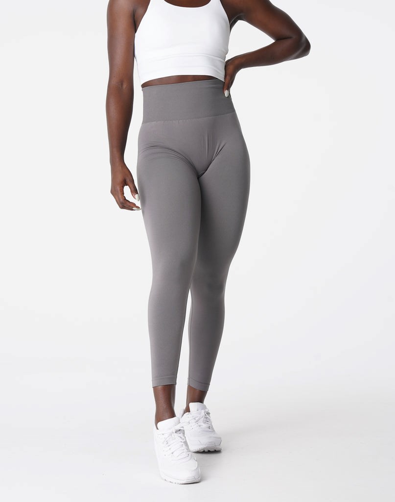 NVGTN Solid Seamless Leggings Charcoal | YBNWJ3618