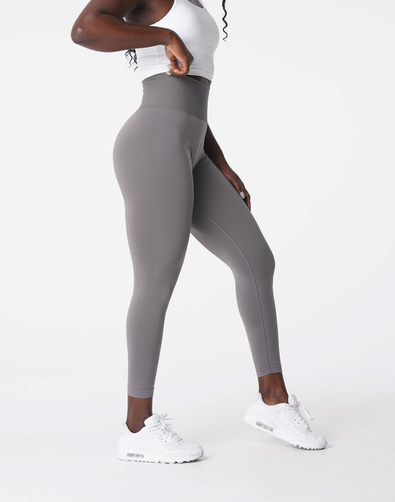 NVGTN Solid Seamless Leggings Charcoal | YBNWJ3618