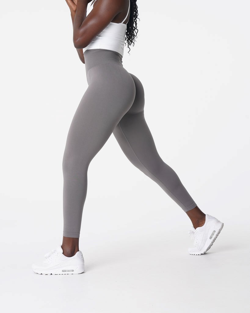 NVGTN Solid Seamless Leggings Charcoal | YBNWJ3618