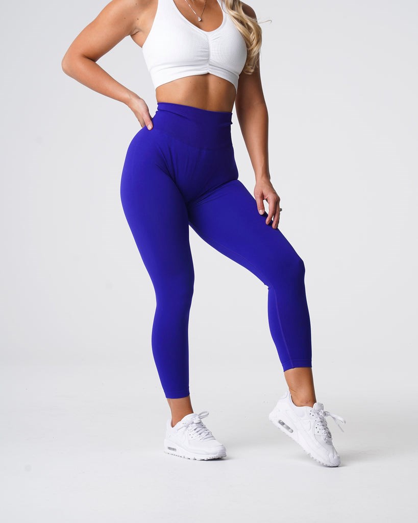 NVGTN Solid Seamless Leggings Cobalt | HEWAZ8532