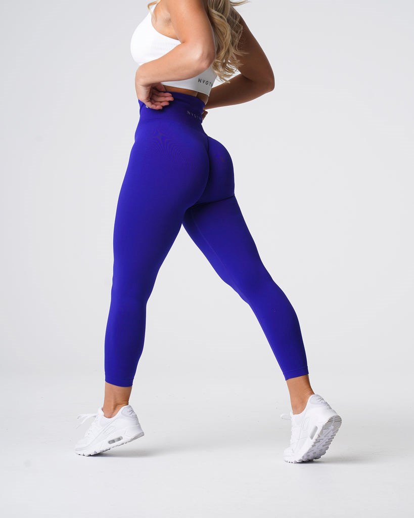 NVGTN Solid Seamless Leggings Cobalt | HEWAZ8532