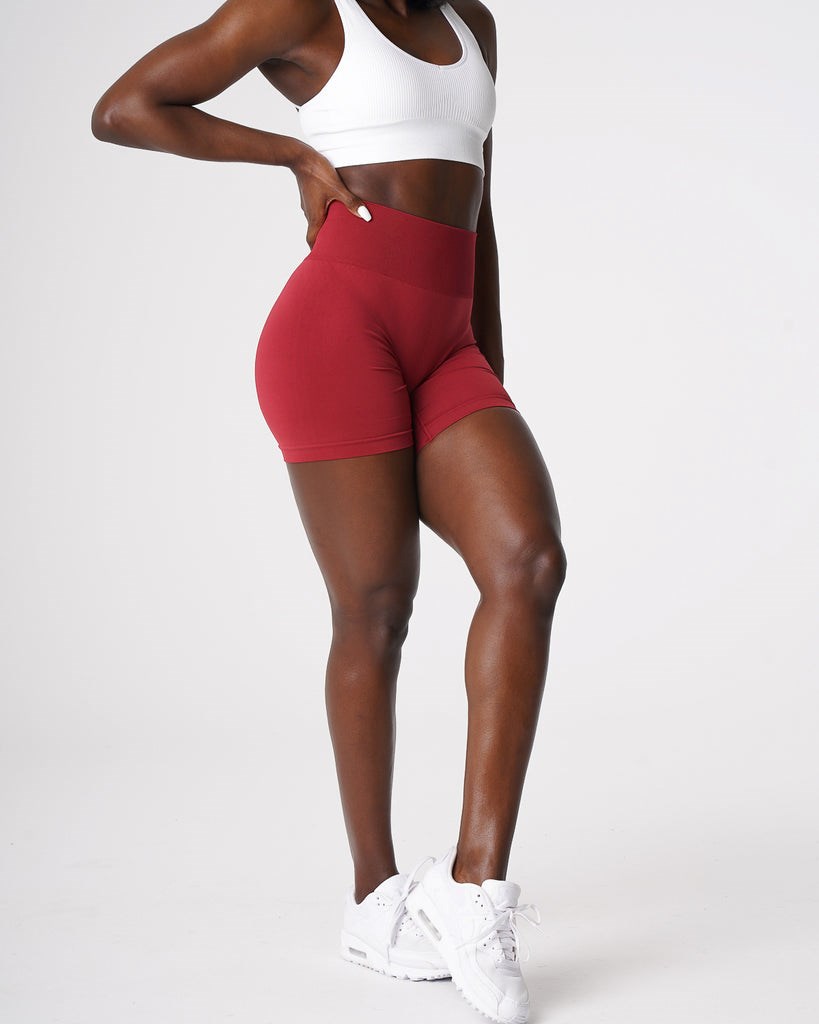 NVGTN Solid Seamless Shorts Carmine | SPCQZ5721