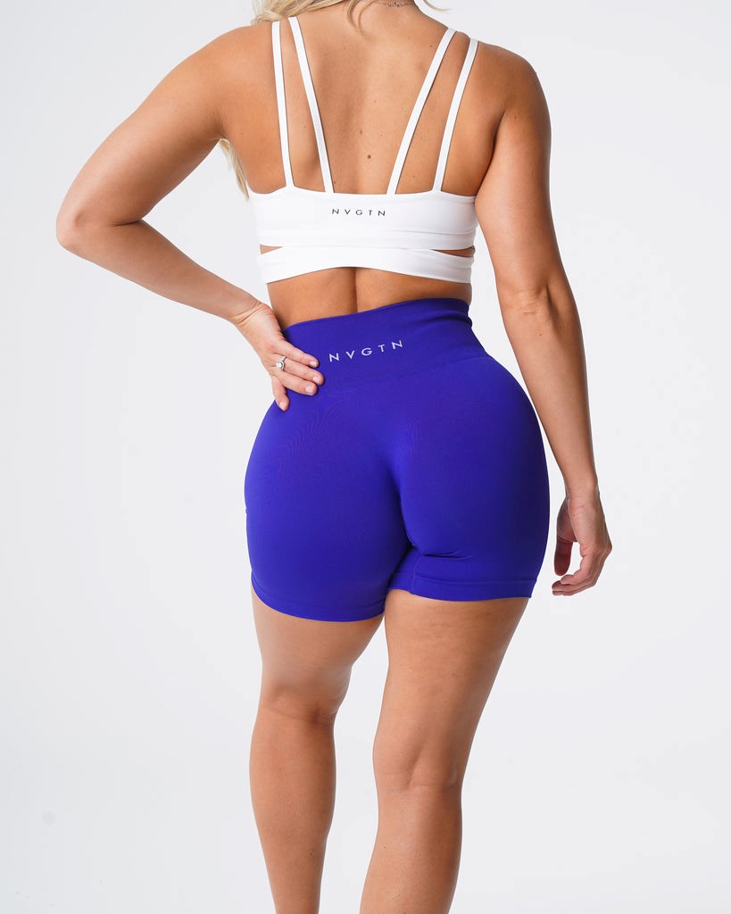 NVGTN Solid Seamless Shorts Cobalt | MKAWP0273