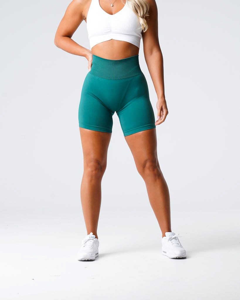 NVGTN Solid Seamless Shorts Emerald | QZUVB4721