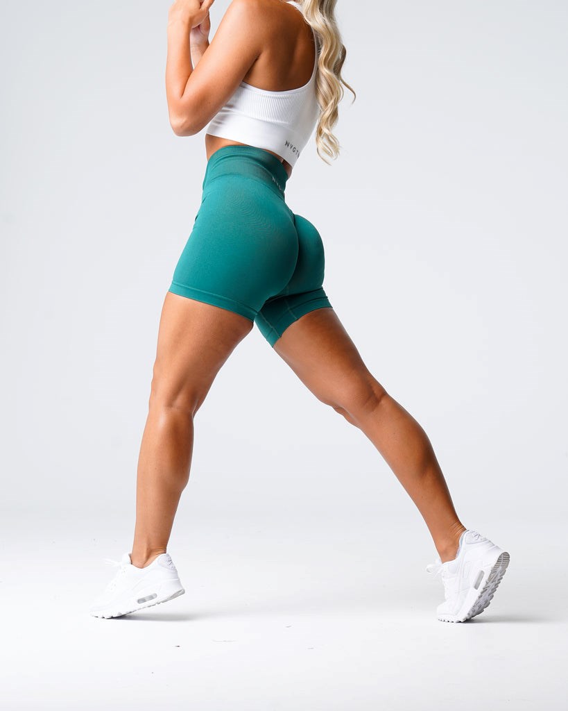 NVGTN Solid Seamless Shorts Emerald | QZUVB4721