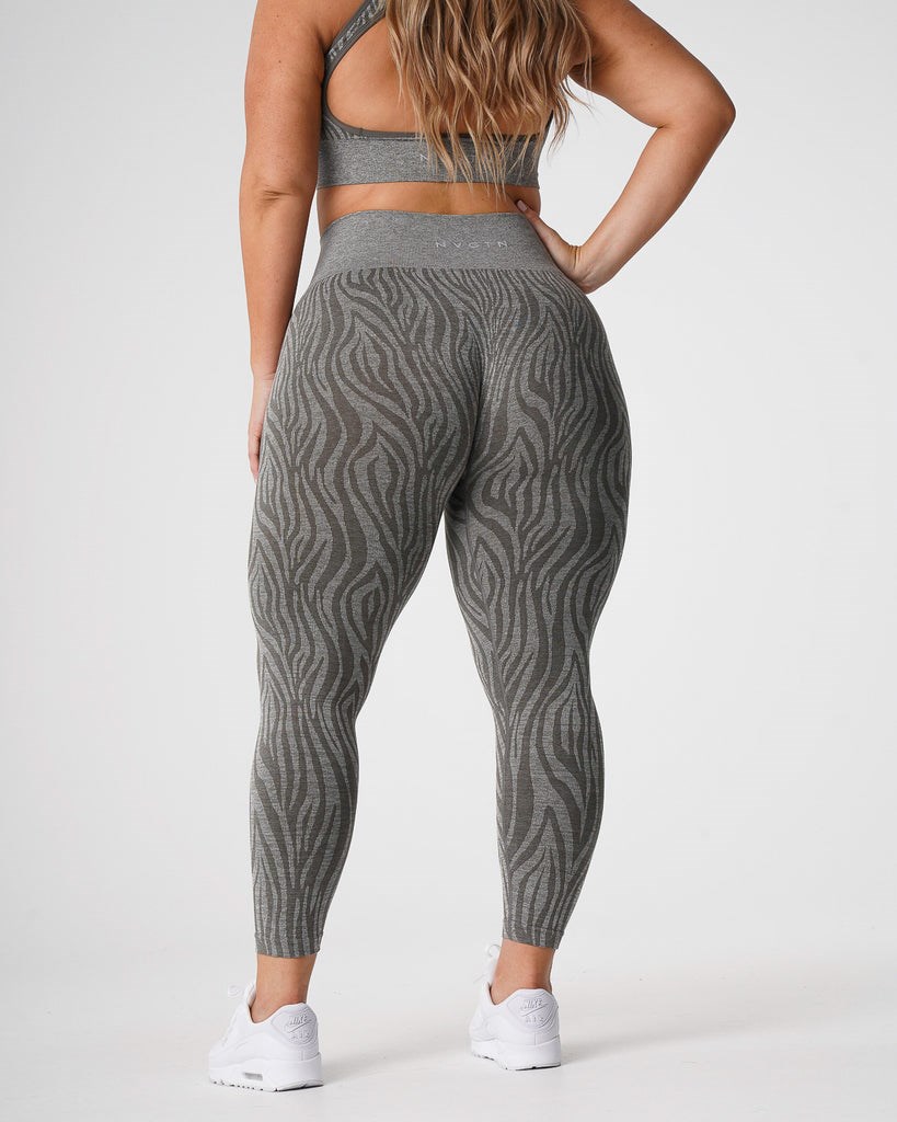 NVGTN Zebra Seamless Leggings Hnědožlutý Zelene | ULJSK3926