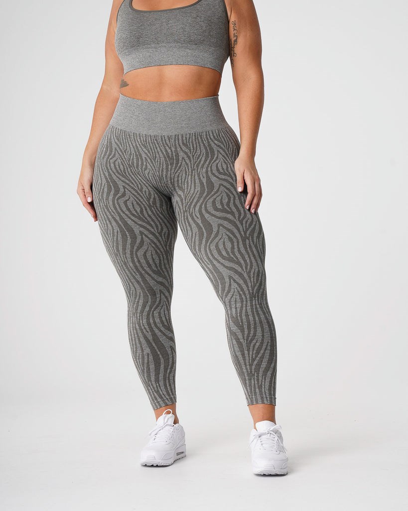 NVGTN Zebra Seamless Leggings Hnědožlutý Zelene | ULJSK3926