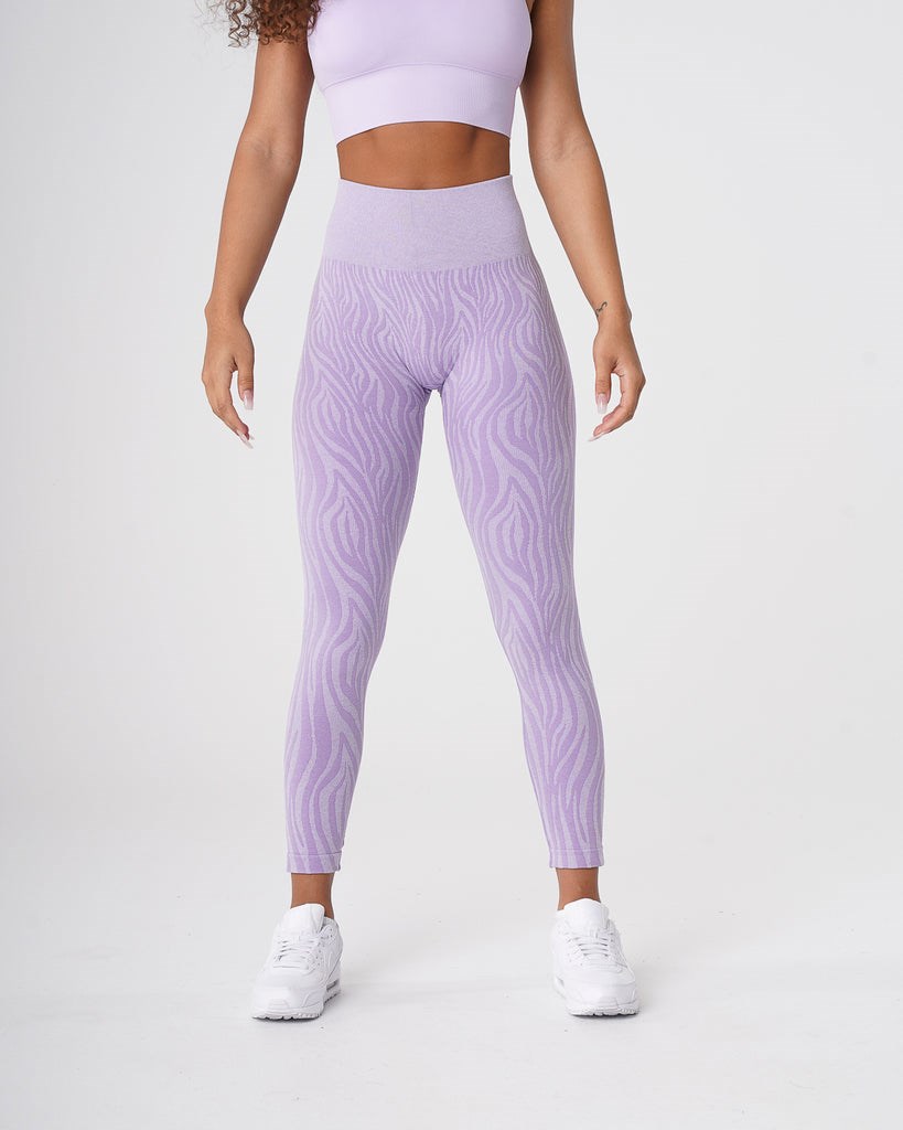 NVGTN Zebra Seamless Leggings Lilac | AMOCP6270