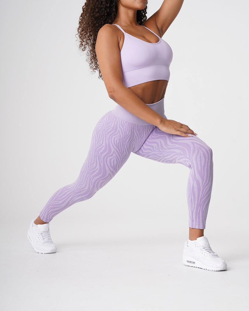 NVGTN Zebra Seamless Leggings Lilac | AMOCP6270