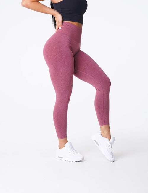 NVGTN NV Seamless Leggings Vínové | ROIDJ0781