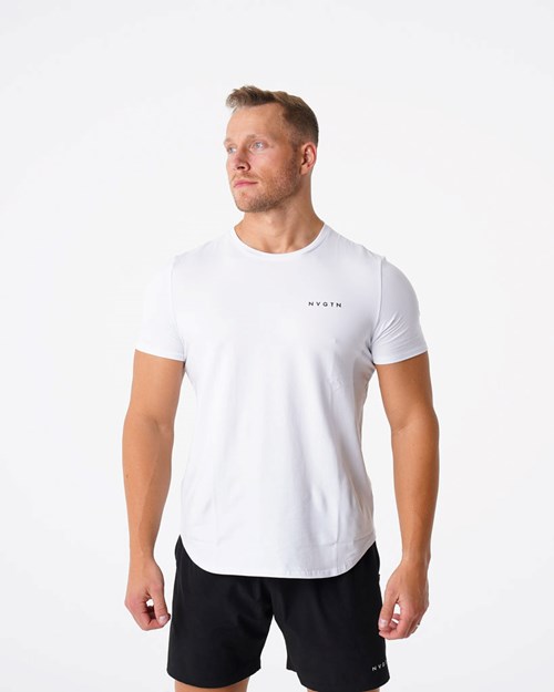 NVGTN Pulse Fitted Tee Bílé | VMHBZ6382