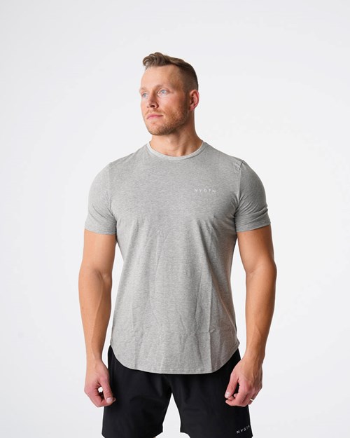 NVGTN Pulse Fitted Tee Šedé | TYRKP2760