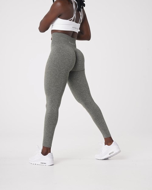 NVGTN Scrunch Seamless Leggings Hnědožlutý Zelene | KBQPZ9853